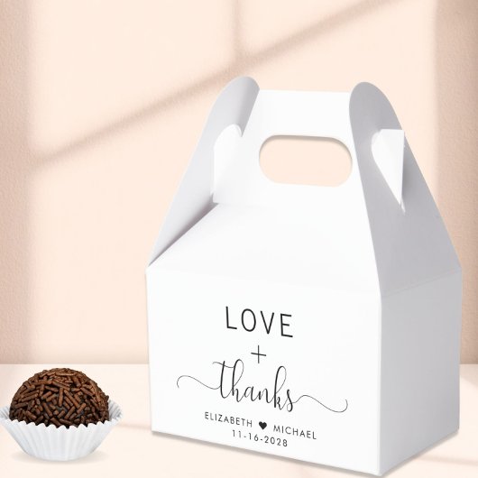 愛エレガントと感謝してい結婚の フェイバーボックス