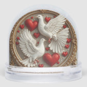 愛エレガントと統一を象徴するハトのペア (裏面)