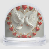 愛エレガントと統一を象徴するハトのペア (裏面)