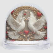 愛エレガントと統一を象徴するハトのペア (裏面)