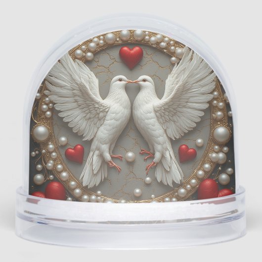 愛エレガントと統一を象徴するハトのペア (正面)