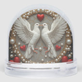 愛エレガントと統一を象徴するハトのペア (裏面)