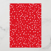 愛エレガントのスクリプトValentine's Day写真 箔シーズンカード (裏面)