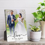 愛エレガントの台本ミセス結婚の写真 フォトプラーク<br><div class="desc">愛のエレガント台本さんミセスの結婚写真プラーク</div>