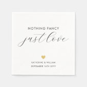 愛エレガントの書ファンシーは無し スタンダードカクテルナプキン (正面)