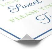 愛エレガントは甘いトリートメントウェディングシャワー ポスター (角)