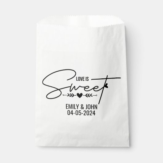 愛エレガントは甘いハート書結婚 フェイバーバッグ (正面)