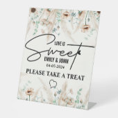 愛エレガントは甘い書道ハート房宝 台座サイン (正面)