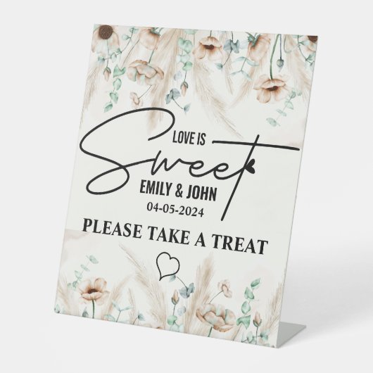 愛エレガントは甘い書道ハート房宝 台座サイン (正面)