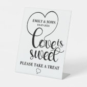 愛エレガントは甘い書道ハート 台座サイン (正面)