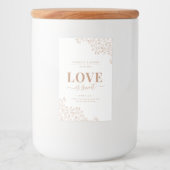 愛エレガントは甘い結婚式の引き出物 フードラベル (正面)