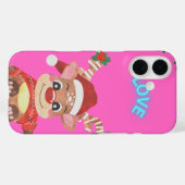 "愛エレガントをテーマにした電話ケース – スタイリッシュとProt Case-Mate iPhoneケース (裏面 (横))