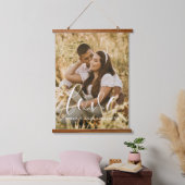 愛エレガントカップルの結婚写真の壁タペストリー 吊り下げ型タペストリー (寝室)