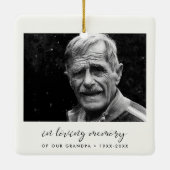 愛エレガントシンプル心の写真 セラミックオーナメント (裏面)