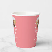 愛エレガントハッピーバレンタインデー家族の写真 紙コップ (左)