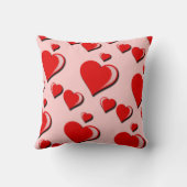 愛エレガントハートとバレンタインデー クッション (裏面)