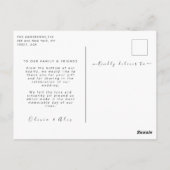 愛エレガントハートス結婚クリプトの写真 ポストカード (裏面)