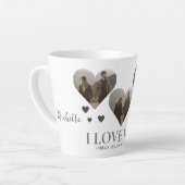 愛エレガントバレンタインのカップル3写真名前L カフェラテマグ (左アングル)