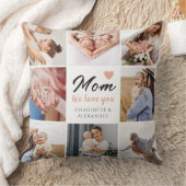 愛エレガントママ写真コラージギフト クッション (ブランケット)
