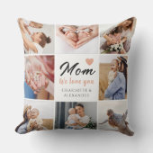愛エレガントママ写真コラージギフト クッション (正面)