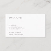 愛エレガントミニマル製バラ金ゴールドきらめく 名刺 (裏面)