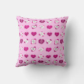 愛エレガントモダン最高のハート クッション (裏面)