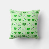 愛エレガントモダン最高のハート クッション (裏面)