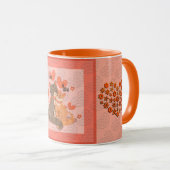 愛エレガントモダン最高のハート マグカップ (正面右)