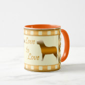 愛エレガントモダン最高のハート マグカップ (正面右)