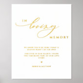 愛エレガント実在情の記憶の兆し結婚を引き立てる 箔ポスター (正面)