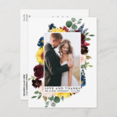 愛エレガント水感謝してい色の混合フローラ ポストカード (正面/裏面)