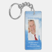 愛エレガント航海の心の記憶の写真記念 キーホルダー (正面左)