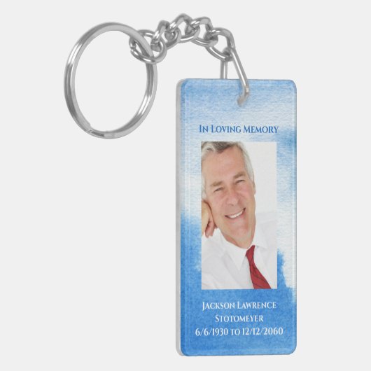 愛エレガント航海の心の記憶の写真記念 キーホルダー (正面左)