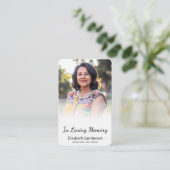 愛エレガント記憶の葬儀メモリカード 名刺 (スタンド正面)