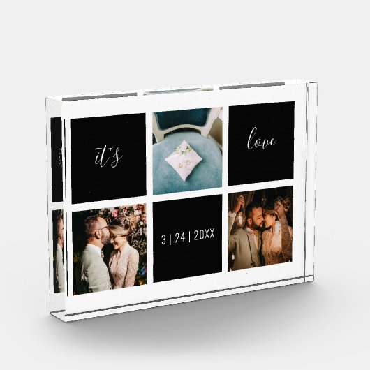 愛エレガント3写真記念 フォトブロック (左)