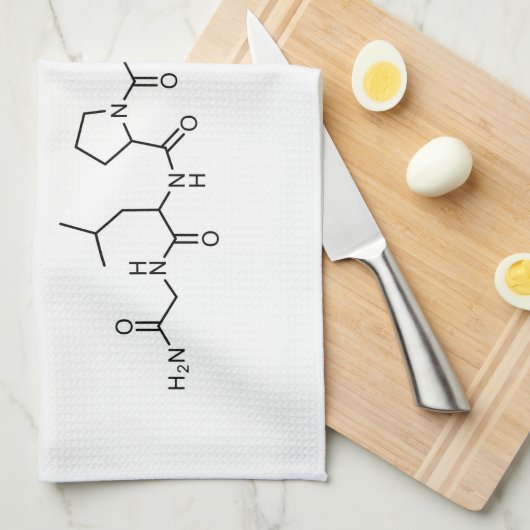 愛オキシトシンの化学式化学要素s キッチンタオル (四つ折り)
