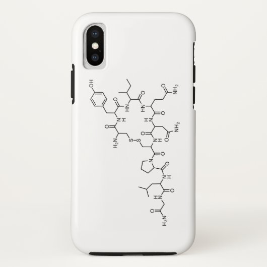 愛オキシトシンの化学式化学要素s Case-Mate iPhoneケース (裏面)
