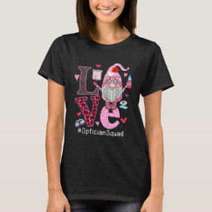 愛オプティシアンスクワートハッピーバレンタインデーGno Tシャツ