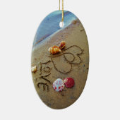 愛オンビーチ(ハート付き) セラミックオーナメント (右)