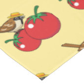 愛オーガニック人スパロウ食べーのレッドトマト テーブルクロス (アングル)