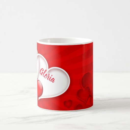 愛カスタマイズしてるよ コーヒーマグカップ (中央)