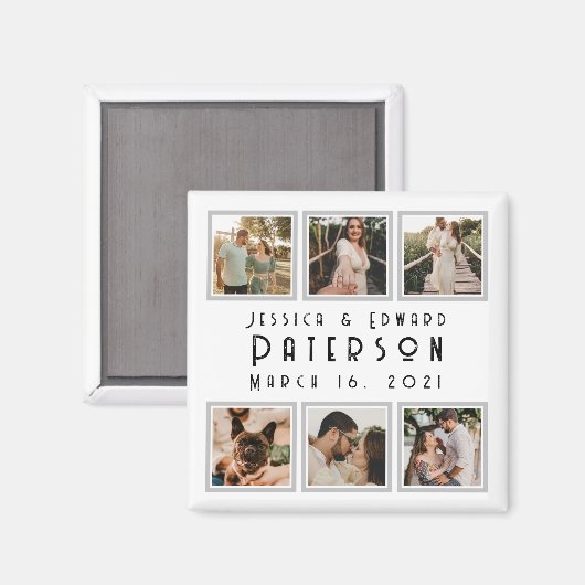 愛カスタマイズの写真ギフトモダンパーソナライズされた マグネット (正面/裏面)