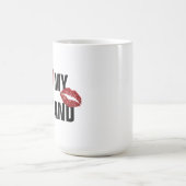 愛カスタマイズの夫や妻を愛するマグ コーヒーマグカップ (中央)