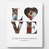 愛カスタマイズハート4写真縦型プラーク フォトプラーク (正面)