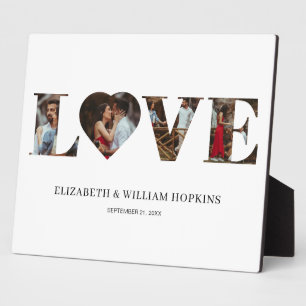 愛カスタマイズハート4写真 フォトプラーク