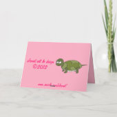 愛カスタマイズ可能なバレンタインカードの2匹のカメ シーズンカード (裏面)