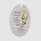 愛カスタムしい思い出の中でペット猫フォトメモリアル オーナメント (正面)