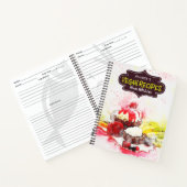 愛カスタムで作られたビーガンレシピ ノートブック (内部)