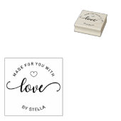 愛カスタムで作られた ラバースタンプ (押印)