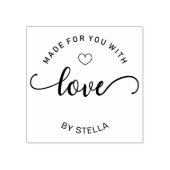 愛カスタムで作られた ラバースタンプ (インプリント)